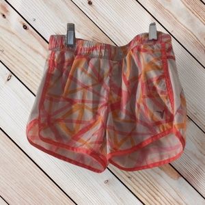 Old Navy Pink Orange Geometric Athleisure Shorts
